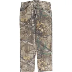 古着 ラングラー Wrangler PRO GEAR 迷彩柄 リアルツリーカモ テーパードデニムパンツ メンズw34相当/eaa545151