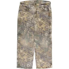 古着 ラングラー Wrangler PRO GEAR 迷彩柄 リアルツリーカモ テーパードデニムパンツ メンズw32相当/eaa569885