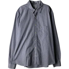 古着 ラコステ LACOSTE マルチストライプ 長袖 コットンストライプシャツ メンズXL相当/eaa619041