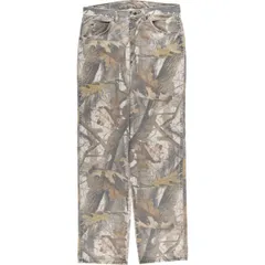 古着 ラングラー Wrangler PRO GEAR 迷彩柄 リアルツリーカモ テーパードデニムパンツ メンズw34相当/eaa545158