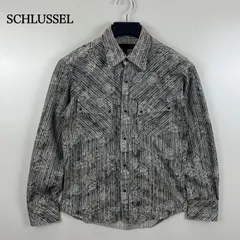 SCHLUSSEL y2k archive FLOWER Western shirts 2 シュリセル 花柄ストライプ ウエスタンシャツ 平成 お兄系 レアのサムネイル