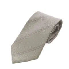 バーバリー ロンドン BURBERRY LONDON ワイドタイ ネクタイ レジメンタルストライプ シルク 絹 グレー /AN14