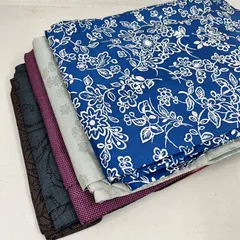 大島紬 着物 正絹 5着 着物まとめ売り リメイク材料 m-1044