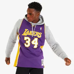 【送料無料・匿名配送】M&N NBA レイカーズ シャック 公式 ジャージ 紫 新品 正規品