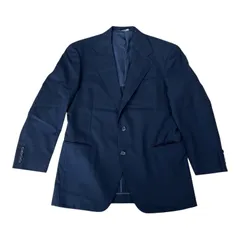   POLO by Ralph Lauren ポロラルフローレン ジャケット テーラード ブレザー ネイビー 毛100% 高級 ビジネス カジュアル メンズ サイズAB5【Z1808】