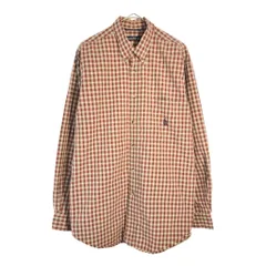 90年代 USA製 NAUTICA ノーティカ ボタンダウン 長袖シャツ マルチカラー(メンズ L)中古 古着 X4382