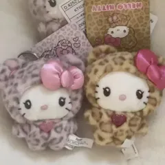 ハローキティ ヒョウ柄 レオパード ぬいぐるみ キーホルダー 2種