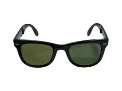 Ray-Ban (レイバン) WAYFARER ウェイファーラー 折り畳み式 クラシック スクエアフレーム サングラス 50□22 RB4105 ブラック メンズ/199