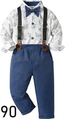 男の子 フォーマル オシャレ4点セット 結婚式 初節句 お誕生日 入園式 等 120