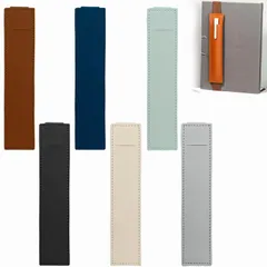 【特価セール】ペンホルダー 手帳用 6個セットペンケース PUレザー 伸縮バンド付き ブックバンドペンケース ブックバンド 手帳 ペンポーチ 文具 筆箱 日記帳 スリム 学生用・事務用品 紛失防止 おしゃれ