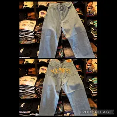 XLARGE RAGE LOGO DENIM PANTS LtINDIGO 34inch