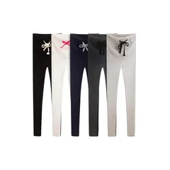 マタニティ リブ レギンス スパッツ タイツ パンツ ストレッチ ウエスト調整 大きいサイズ 妊婦 レディース 伸びる 部屋着 グレー M 0