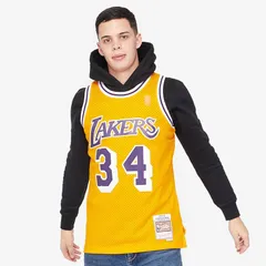 【送料無料・匿名配送】M&N NBA レイカーズ シャック 公式 ジャージ 黄 新品 正規品