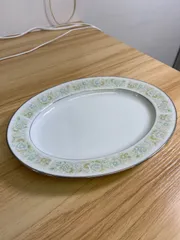 ノリタケ　Noritake　大皿　長皿　食器　お皿　花柄　盛り皿　プレート　オーバル皿