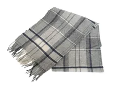 k04250603082　無印良品　30×180cm　グレー×紺　　ファッション小物　マフラー　秋冬