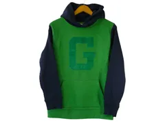 k04250603045　GAP KIDS　日本 160cm　緑×紺　160サイズ　トップス　パーカー　秋冬