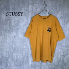 STUSSY Tシャツ センターロゴ チェリー 刺繍 イエロー Lサイズ - メルカリ