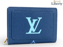 【未使用】ルイヴィトン LOUIS VUITTON モノグラム アンプラント LVグラディエント ポルトフォイユ クレア 二つ折り財布 コンパクト財布 ブルー ホワイト レザー M82329