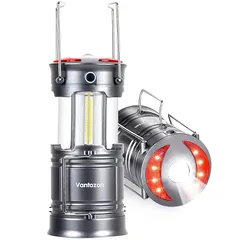 【2024革新モデル・1台多役】 ランタン led 高輝度 ledランタン 充電式 電池式 防災 キャンプ 軽量 防滴仕様 夜釣り 登山 防災 懐中電灯機能 防災グッズ 停電 緊急 非常用 電池式ラン SSOS点灯モード 折り畳式 持ち運び便利 (グレー) 1