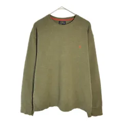 Polo by Ralph Lauren ポロ ラルフローレン 長袖サーマルＴシャツ オリーブ(メンズ L相当)中古 古着 X4391