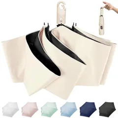 DSDCDJ 【2025新登場 JIS認証】日傘 uvカット 100 遮光 折り畳み 超軽量 完全遮光 遮熱 ワンタッチ自動開閉 6本骨 折りたたみ傘 UPF50+ 紫外線遮蔽 熱中症対策 日焼け防止 耐風撥水 晴雨兼用 収納ポーチ付き 母の日 父の日 ギ 1