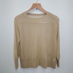 anuans シアーニットTシャツ ブラウン - メルカリ
