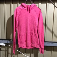 2107 Champion パーカー ピンク L チャンピオン スウェット 無地 ワンポイント 刺繍ロゴ古着卸 アメリカ仕入