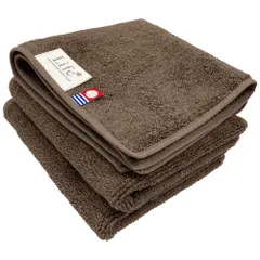 今治タオル タオルハンカチ 3枚セット メンズカラー ブラウン 約25×25cm 綿100% 吸水 吸水 速乾 軽量 新品 未使用 まとめ買い