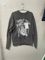 グレー プリンティング スウェット サイズM