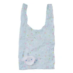 シナモロール ショッピングバッグ ボールエコバッグ ブルー サンリオ ジェイズプランニング お買い物かばん コンパクト キャラクター グッズ 