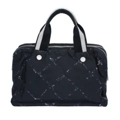 CHANEL シャネル ミニボストン ニュートラベルライン ハンドバッグ ナイロン ブラック【中古】 レディース