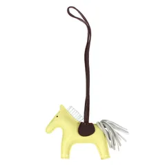 HERMES エルメス ロデオチャームPM チャーム アニョーミロ イエロー/ブラウン Z刻印【中古】 ユニセックス