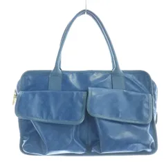 ゲラルディーニ GHERARDINI ソフティ ハンドバッグ トートバッグ 総柄 ナイロン 青 ブルー /KU