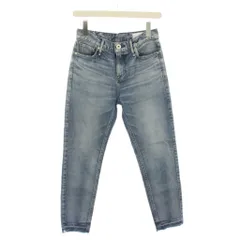 アッパーハイツ upper hights THE STELLA デニムパンツ ジーンズ 23 青 ブルー 裾カットオフ 2802191 /YM