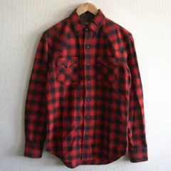 【美品】RRL【オンブレチェック ウエスタンシャツ】S コンチョボタン ダブルアールエル 26030025