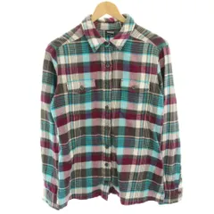 パタゴニア Patagonia フィヨルド フランネルシャツ Fjord Flannel Shirt ブラウス 長袖 チェック 4 紫 パープル 水色 ライトブルー グレー 53915 /HN