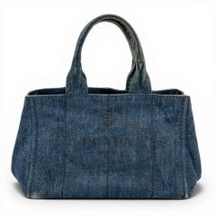 美品 PRADA カナパ デニムトートバッグ A4収納可能 - メルカリ