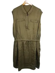 k05250626120　自由区　44　Olive　XXLサイズ程度　ワンピース or ドレス　ワンピース　春夏