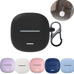 【在庫処分】FOR Redmi Buds 6 lite イヤホンケース【2025新型-紛失防止フック付き】シリコン素材 キズ防止 落下防止 紛失防止 耐衝撃 全面保護 防水 防塵 軽量 ワイヤレスイヤホン ケース (黒)