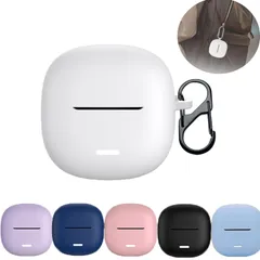 【数量限定】FOR Redmi Buds 6 lite イヤホンケース【2025新型-紛失防止フック付き】シリコン素材 キズ防止 落下防止 紛失防止 耐衝撃 全面保護 防水 防塵 軽量 ワイヤレスイヤホン ケース (白)