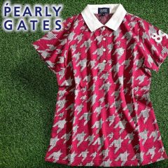 パーリーゲイツ】美品 ポロワンピース ブラウン アーガイル 0
