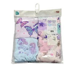 西松屋 GIRLS ガールズ ショーツ 4枚セット 150 蝶 星 ハート ユニコーン