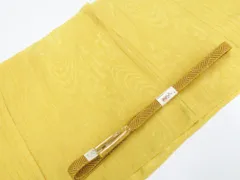 【一輝堂】和装小物 帯締め帯揚げセット 夏物 夏 絽 平組 美品 帯締 帯揚 26w02-2391