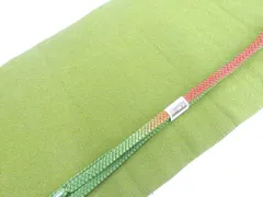 【一輝堂】和装小物 帯締め帯揚げセット 角組 ちりめん 美品 帯締 帯揚 26w02-2401