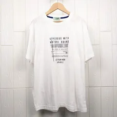 クロコダイル　Crocodile　英字グラフィックTシャツ　メンズ　ホワイト　LLサイズ