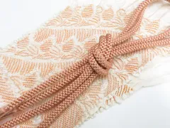 【一輝堂】和装小物 帯締め帯揚げセット 丸組 中抜き絞り 美品 帯締 帯揚 26w02-2405