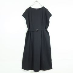 美品♡ユナイテッドアローズ リネン ベルト マキシ丈ワンピース 36 黒 