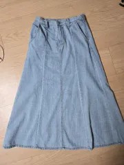 デニムスカート Aライン ロングスカート S