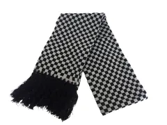 k03250529083　HUSHUSH　0　黒×灰　　ファッション小物　マフラー　秋冬