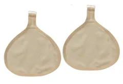 【新着商品】[ミコプエラ] 乳癌パッド シリコンパッド ホック付き 専用カバー 2枚セット 人工乳房保護カバー (三角型 S)